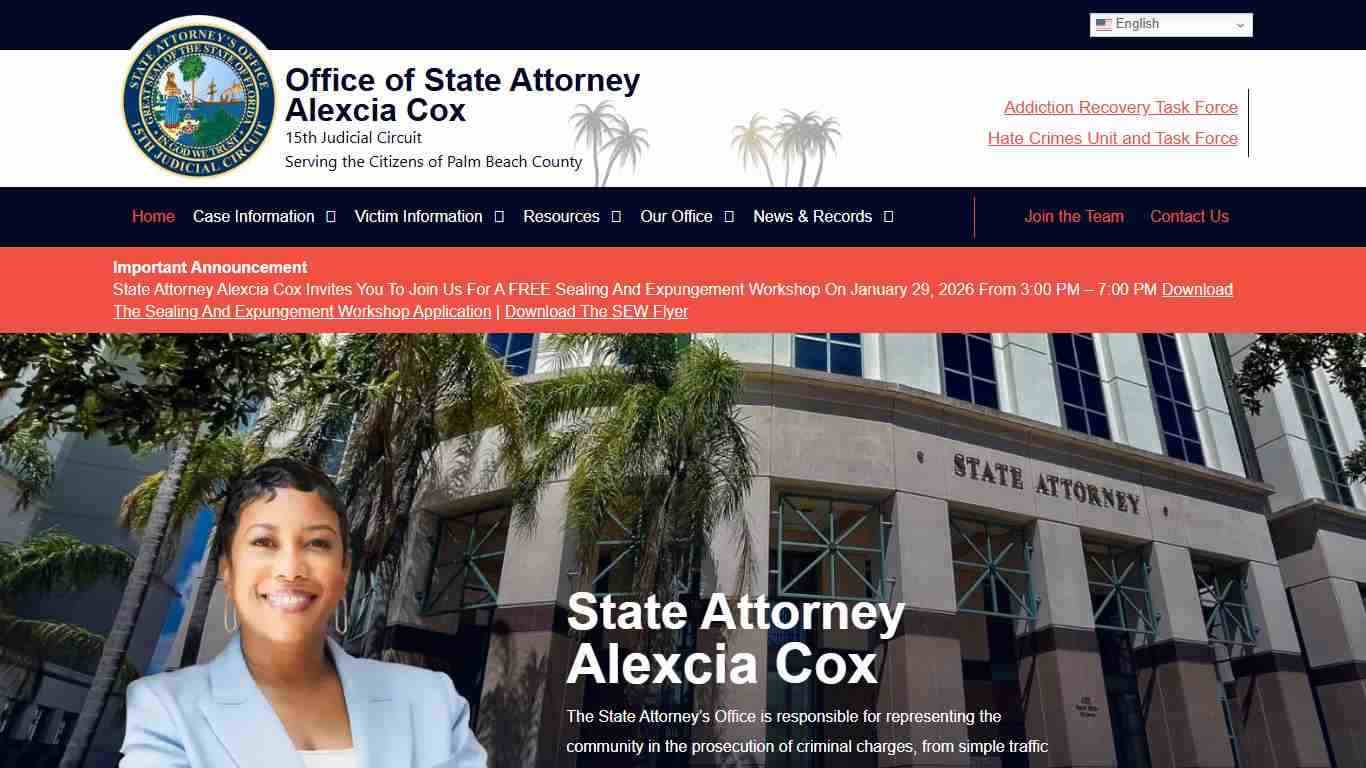 Office of State Attorney 15th Judicial Circuit – Serving Palm Beach County Florida